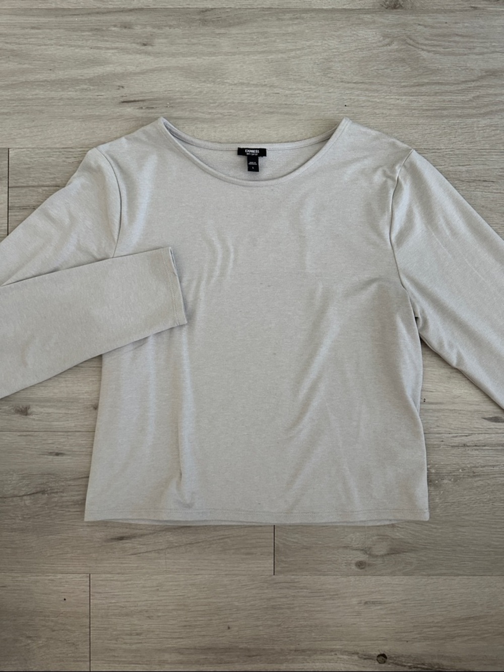 Express Light Gray Long Sleeve
